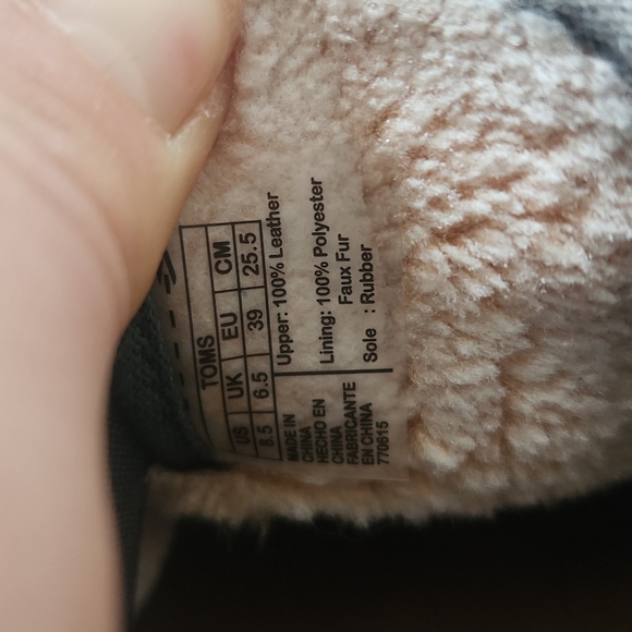 linned Toms sneakers - Picture 4 of 6